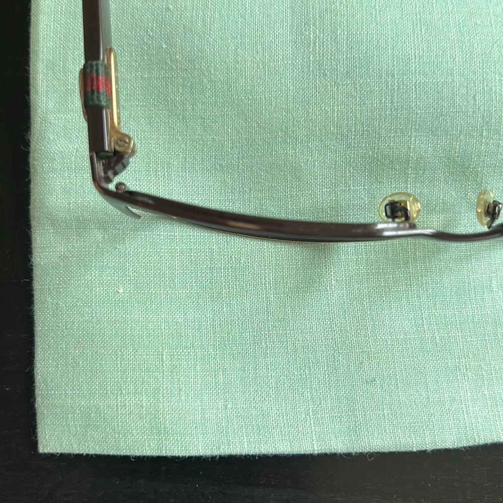 Gucci GG4244 Brown Gold Designer Eyeglass Frames RX Ready Italy - Picture 14 of 16